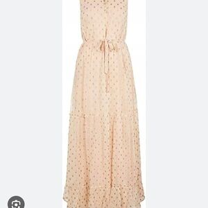 Sleeveless Polka Dot Maxi Dress